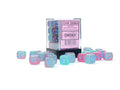 Gemini Gel Green-Pink/blue Luminary 12mm d6 Set di Dadi (36 dice)