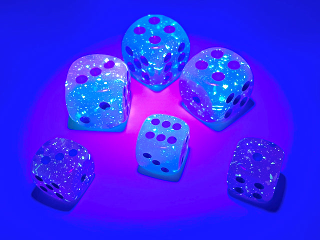 Gemini Gel Green-Pink/blue Luminary 12mm d6 Set di Dadi (36 dice)