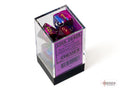 Gemini Blue-Purple/gold Polyhedral Set 7 dadi
