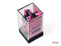 Gemini Black-Pink/white Polyhedral Set 7 dadi