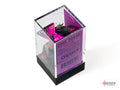 Gemini Black-Purple/gold Polyhedral Set 7 dadi