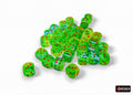 Gemini Plasma Green-Teal/orange Luminary 12mm d6 Set di dadi (36 dice)