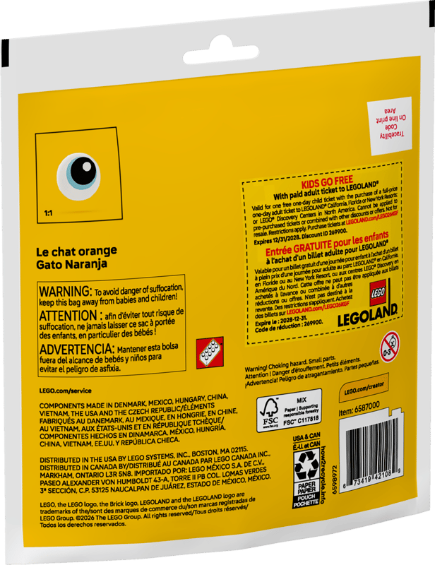 LEGO 30714 CREATOR - Gatto arancione