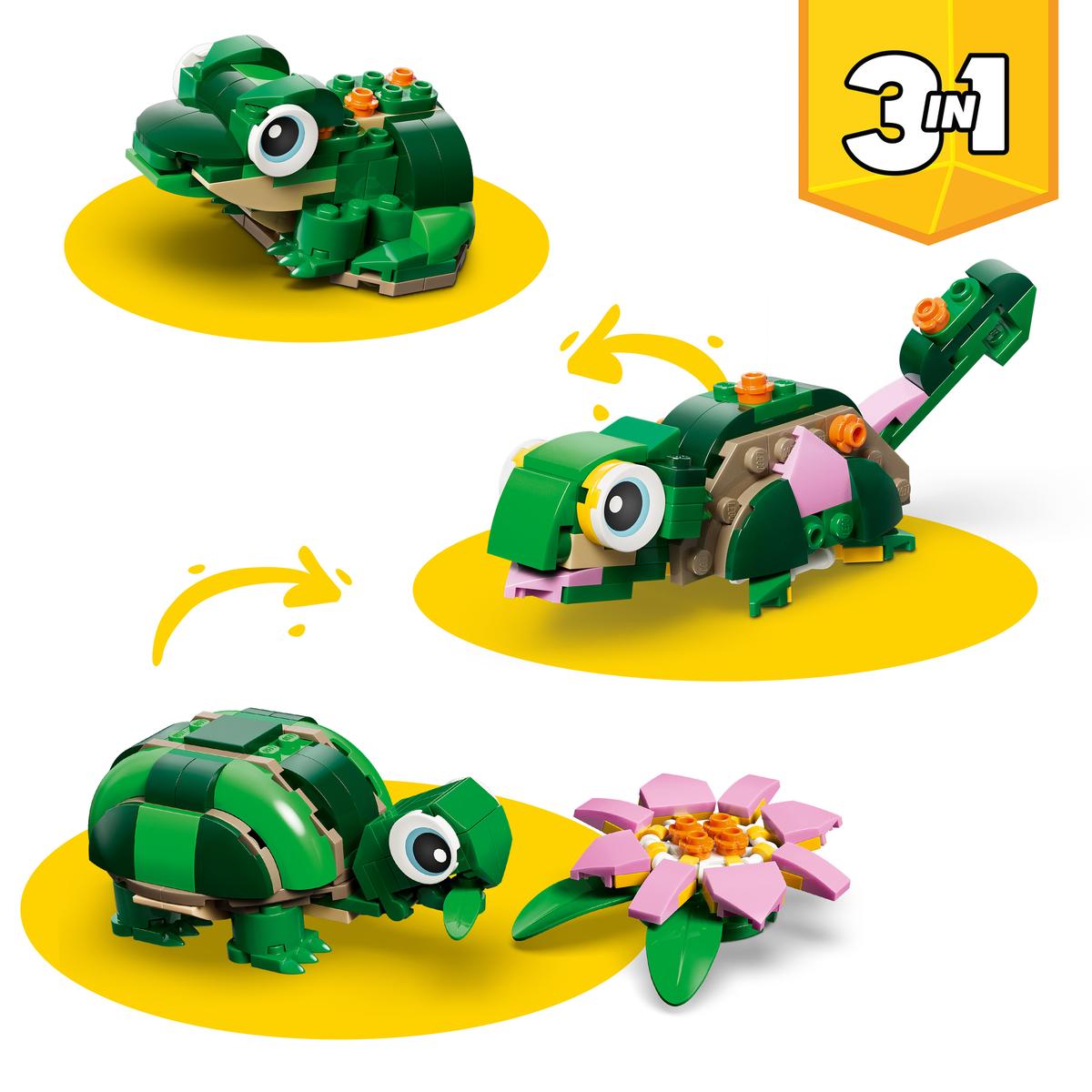 LEGO 31377 CREATOR - Tartaruga con fiore di ninfea
