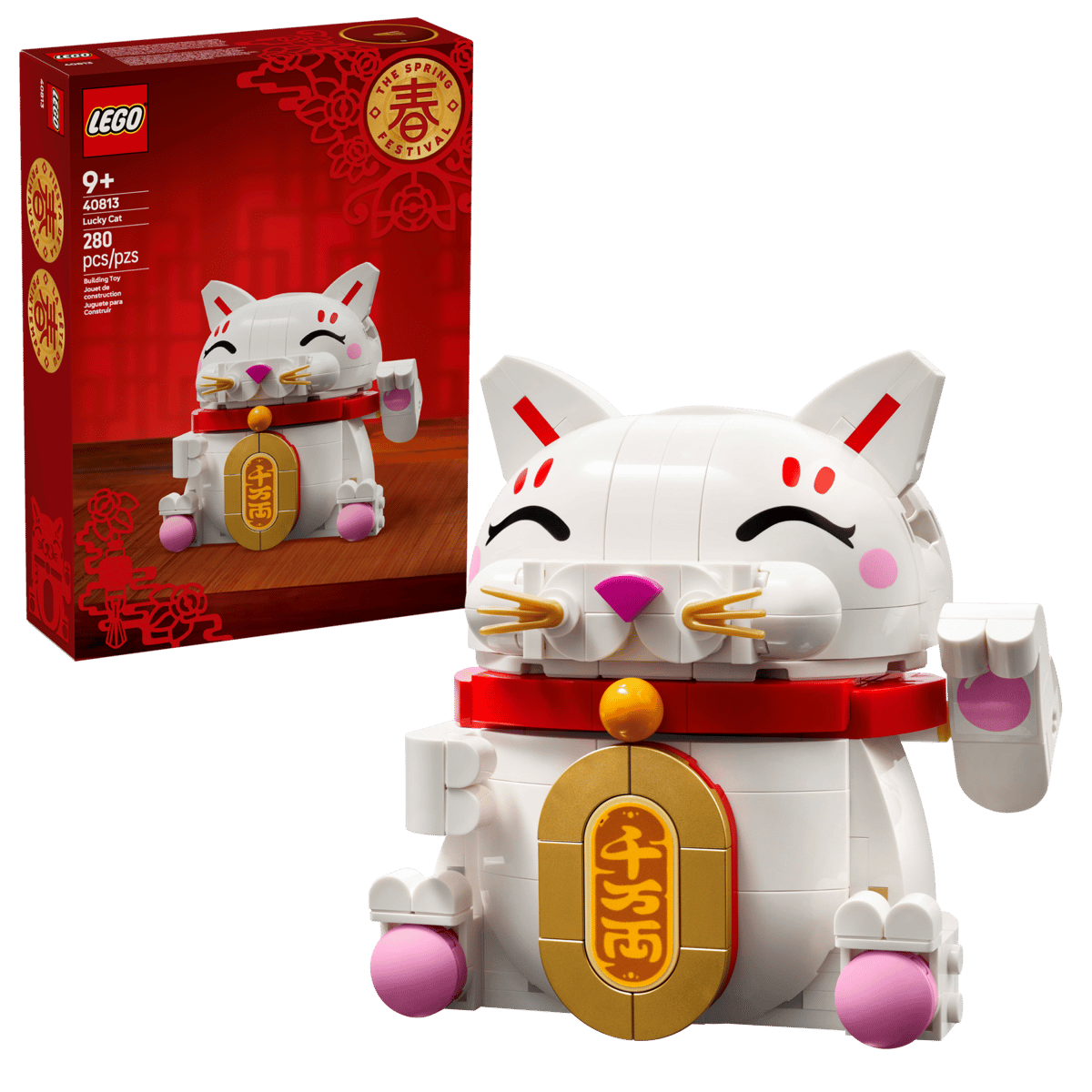 LEGO 40813 Spring Festival - Gatto della fortuna