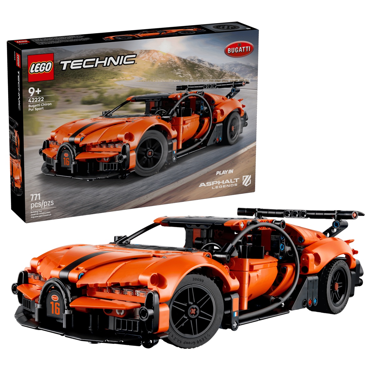 LEGO 42222 TECHNIC - Bugatti Chiron Pur Sport