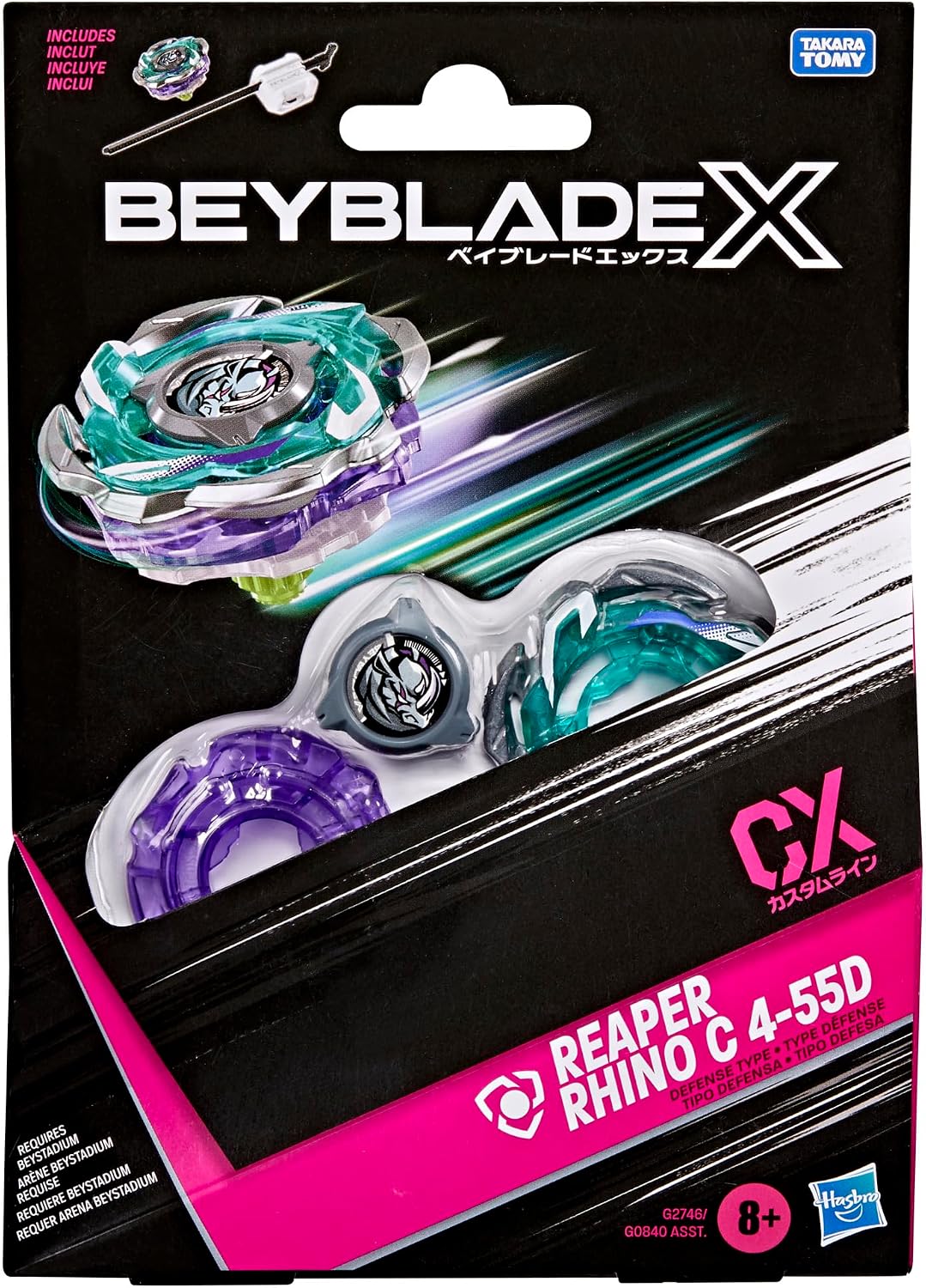 Beyblade X | Reaper Rhino C 4-55D CX Starter Pack Set