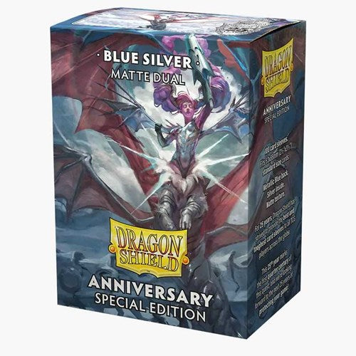 DRAGON SHIELD Dual Matte Sleeves Special Edition - Blue Silver (100 Sleeves) (Accessori  Carte)