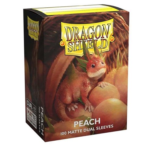 DRAGON SHIELD Dual Matte Sleeves - Peach 'Piip' (100 Sleeves) (Accessori Carte)