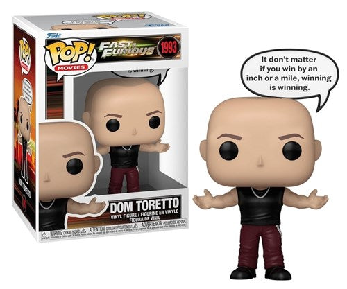 FUNKO POP Sayings Movies: Fast & Furious - 1993 Dominic Toretto 9cm (Pop!)