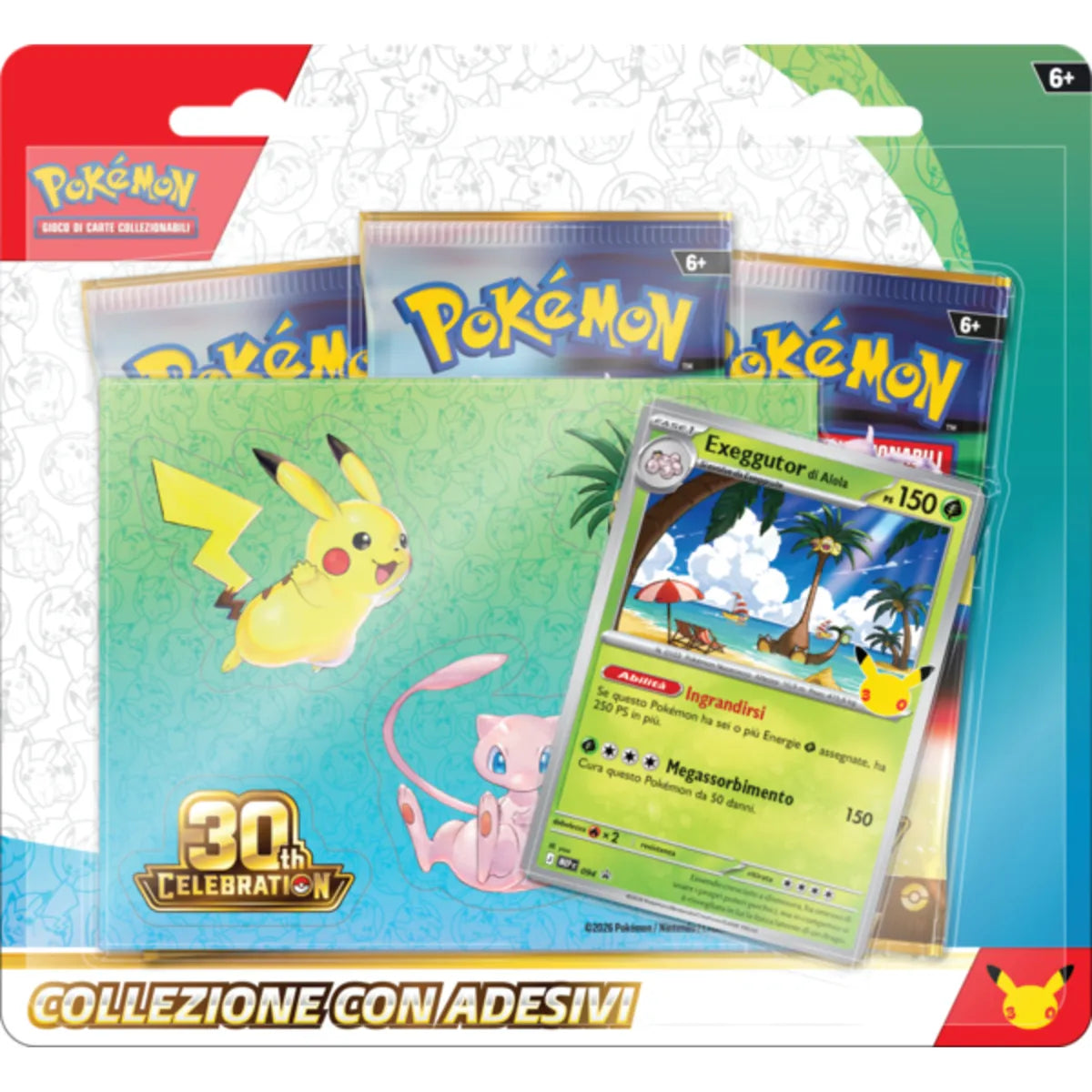 Pokémon 30° Anniversario - Collezione con Adesivi ITA (Release prevista 16/09/2026)