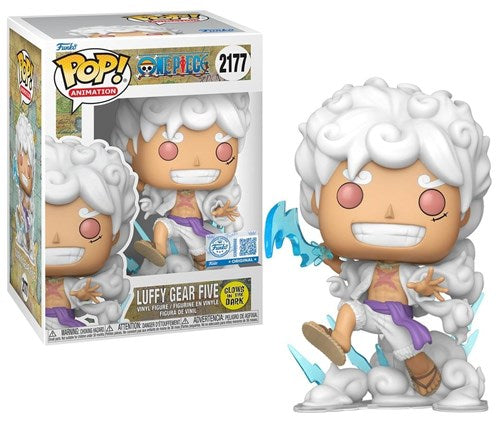 [PREORDER] FUNKO POP Animation: One Piece - 2177 Gear 5 Luffy (Glows in The Dark) (Exclusive)  9cm (Pop!)