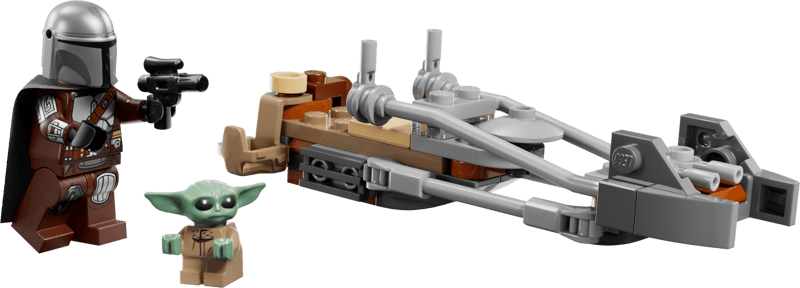 LEGO 75436 STAR WARS - Speeder Bike del Mandaloriano e di Grogu