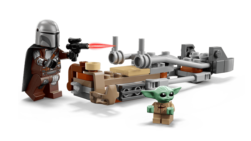 LEGO 75436 STAR WARS - Speeder Bike del Mandaloriano e di Grogu