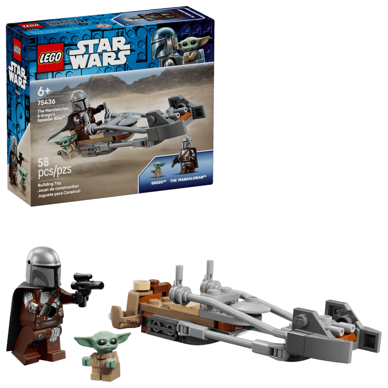 LEGO 75436 STAR WARS - Speeder Bike del Mandaloriano e di Grogu