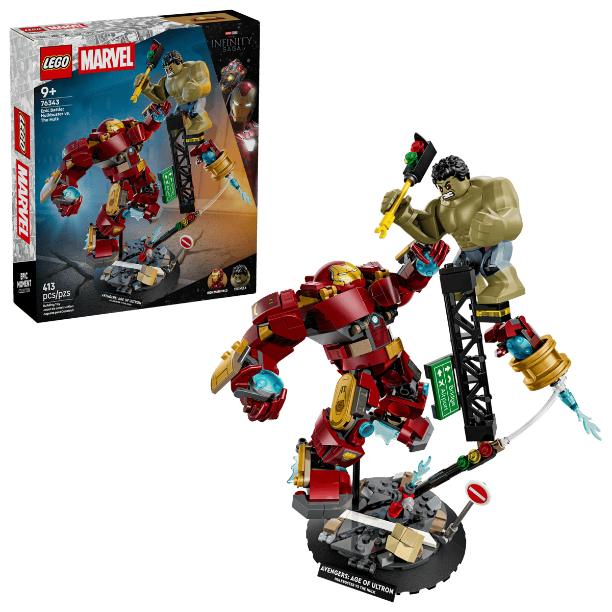LEGO 76343 SUPER HEROES MARVEL - Battaglia epica: Hulkbuster vs. The Hulk