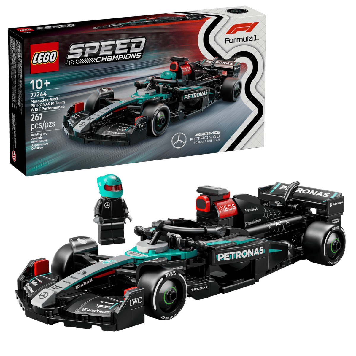 LEGO 77244 SPEED CHAMPIONS - Auto da corsa Mercedes-AMG F1 W15