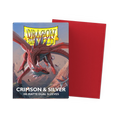 DRAGON SHIELD Dual Matte Sleeves - Crimson & Silver (100 Sleeves)