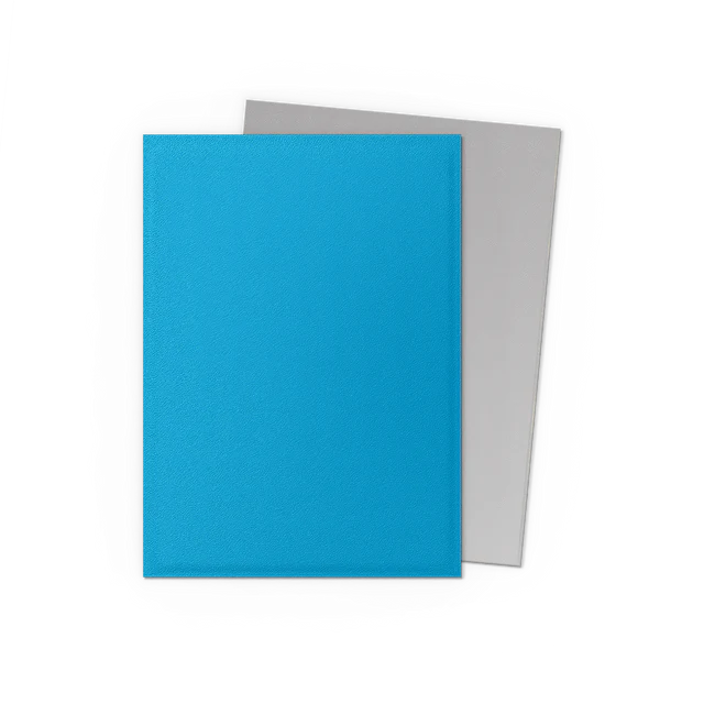 DRAGON SHIELD Dual Matte Sleeves - Sky Blue & Silver (100 Sleeves)