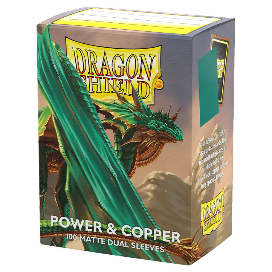 DRAGON SHIELD Dual Matte Sleeves - Power & Copper (100 Sleeves)