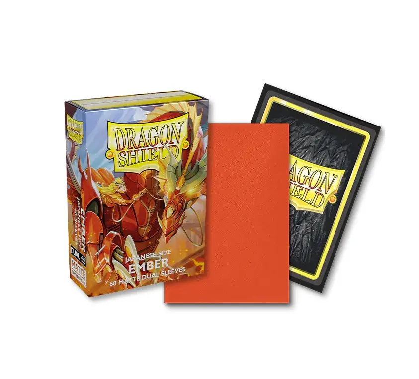 Dragon Shield Matte Dual Ember Sleeves (Japanese Size)