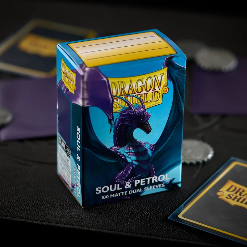 DRAGON SHIELD Dual Matte Sleeves - Soul & Petrol (100 Sleeves)