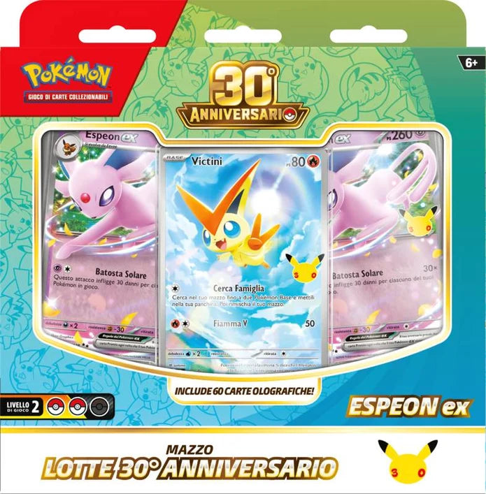 Pokémon 30° Anniversario - Mazzi Lotte di Lega Umbreon-EX e Espeon-EX ITA (Release 30/10/2026)