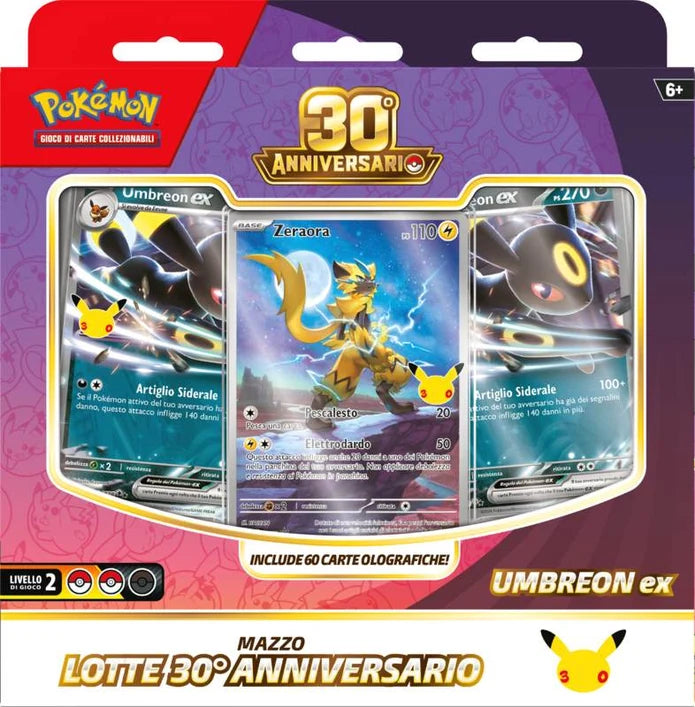 Pokémon 30° Anniversario - Mazzi Lotte di Lega Umbreon-EX e Espeon-EX ITA (Release 30/10/2026)