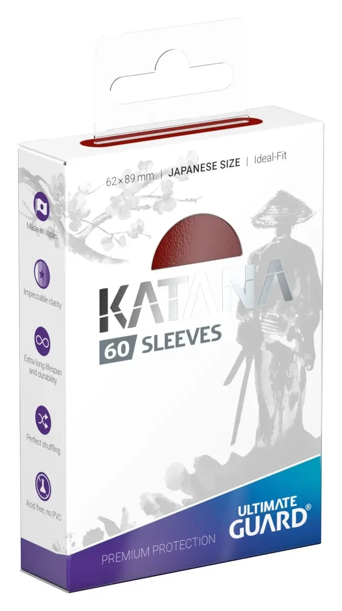 Ultimate Guard Katana Sleeves Japanese Size (60) - Red