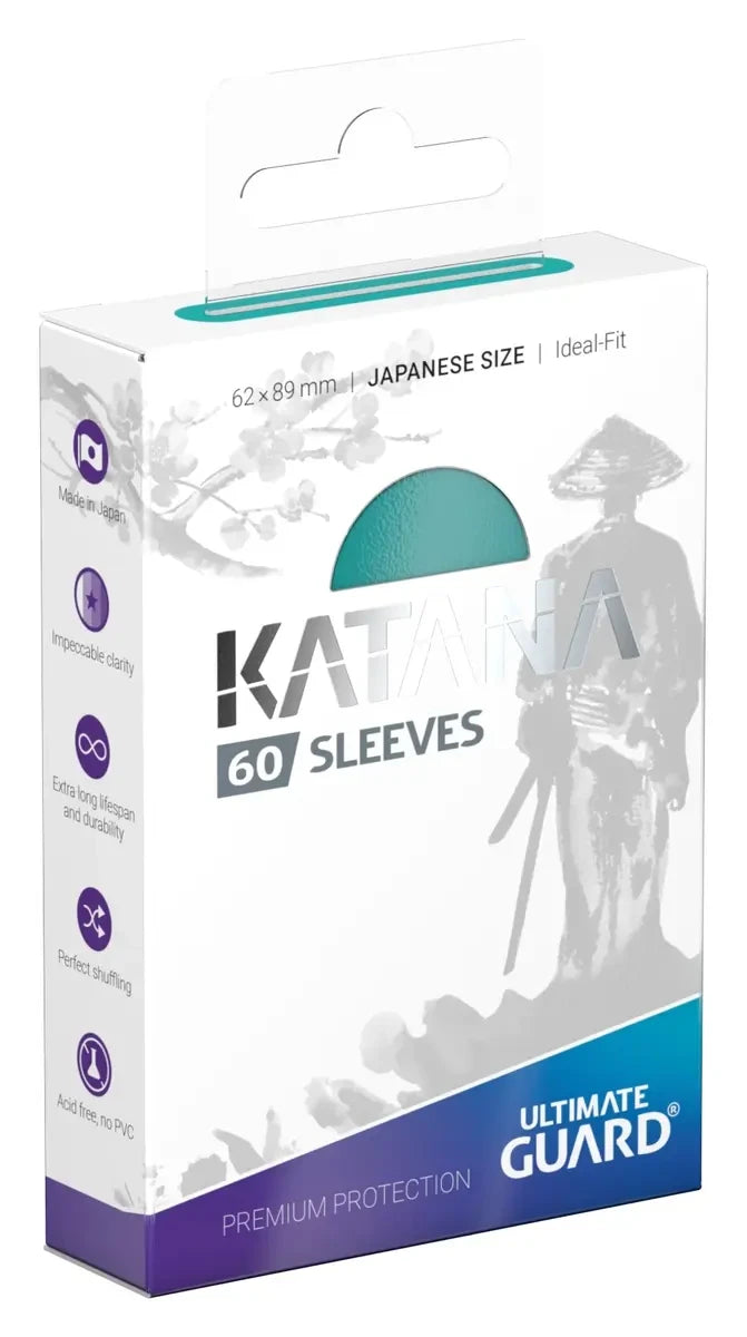 Ultimate Guard Katana Sleeves Japanese Size (60) - Turquoise