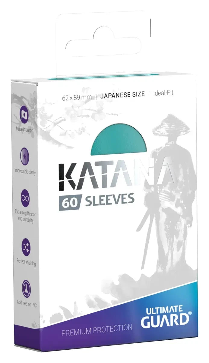 Ultimate Guard Katana Sleeves Japanese Size (60) - Turquoise