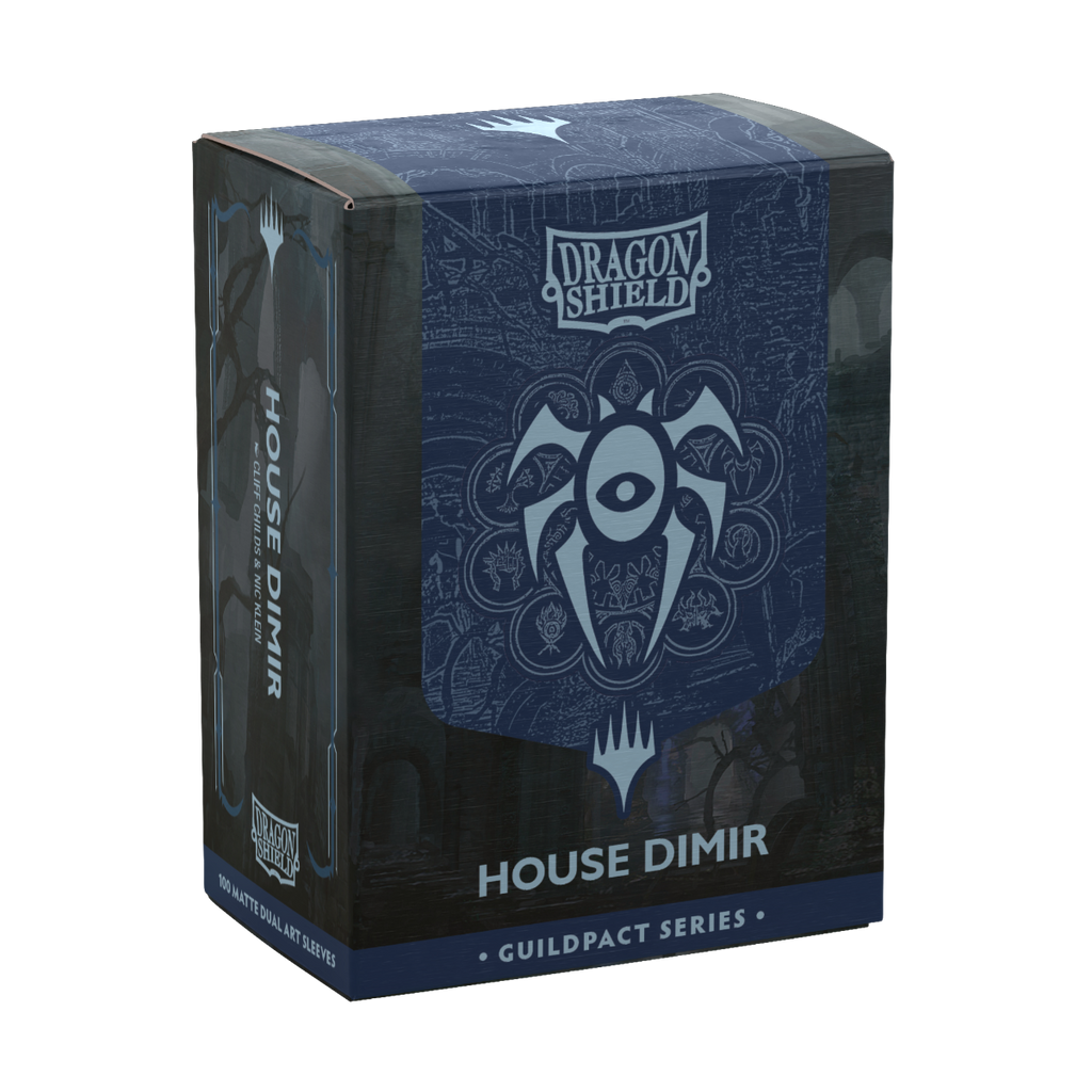 Dragon Shield Guild Pact Series House Dimir Matte Dual Art Sleeves