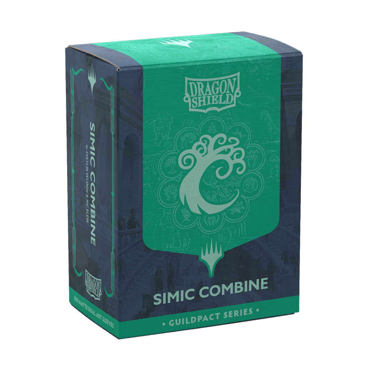 Dragon Shield Guild Pact Series Simic Combine Matte Dual Art Sleeves
