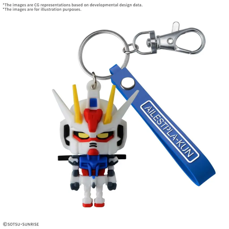 BANDAI 3D RUBBER MASCOT GUNDAM PORTACHIAVI GUNPLA