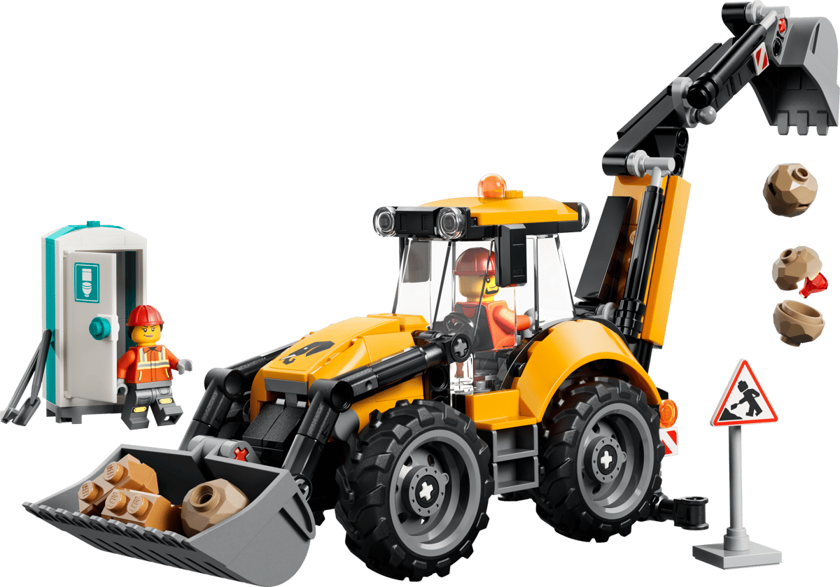 LEGO 60480 CITY - Scavatrice da cantiere gialla