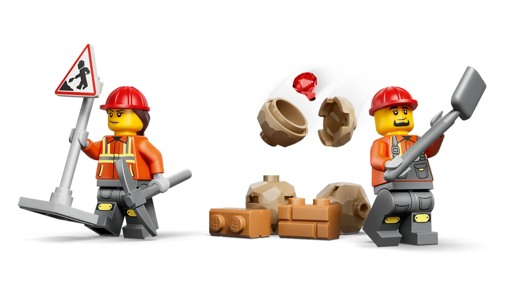 LEGO 60480 CITY - Scavatrice da cantiere gialla
