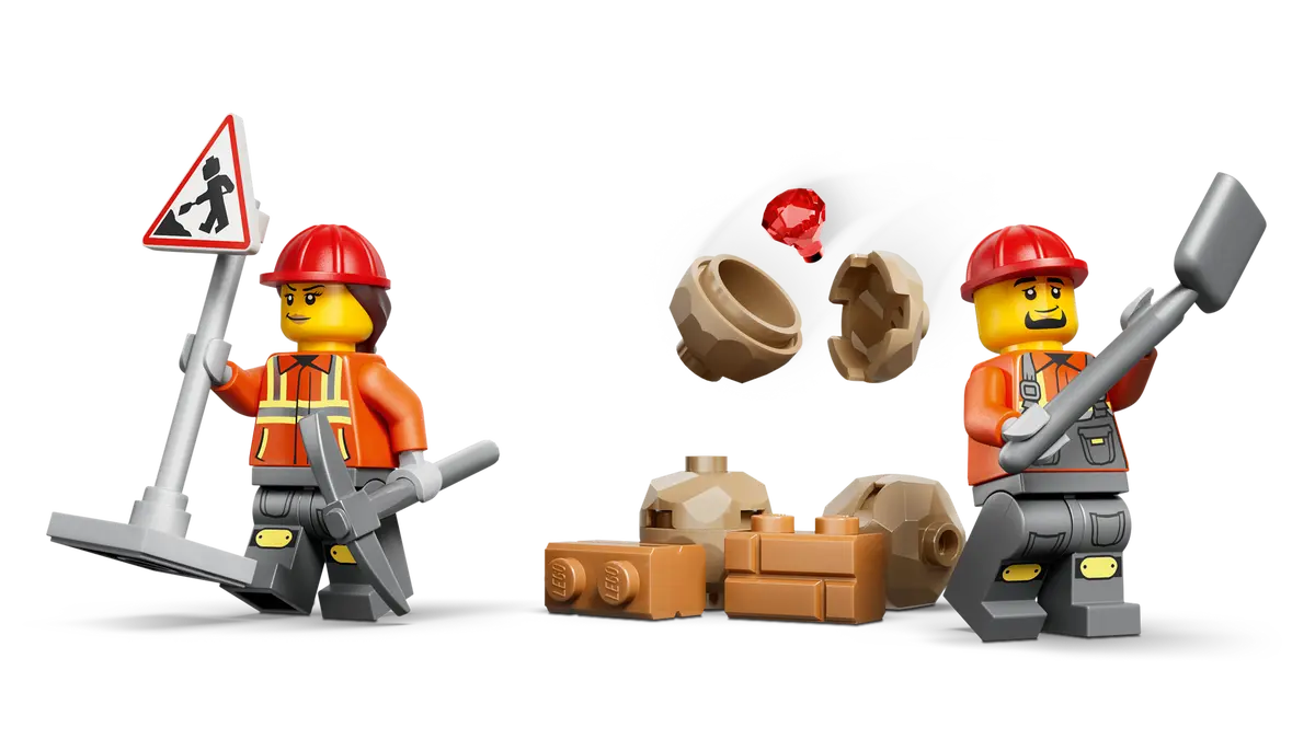 LEGO 60480 CITY - Scavatrice da cantiere gialla