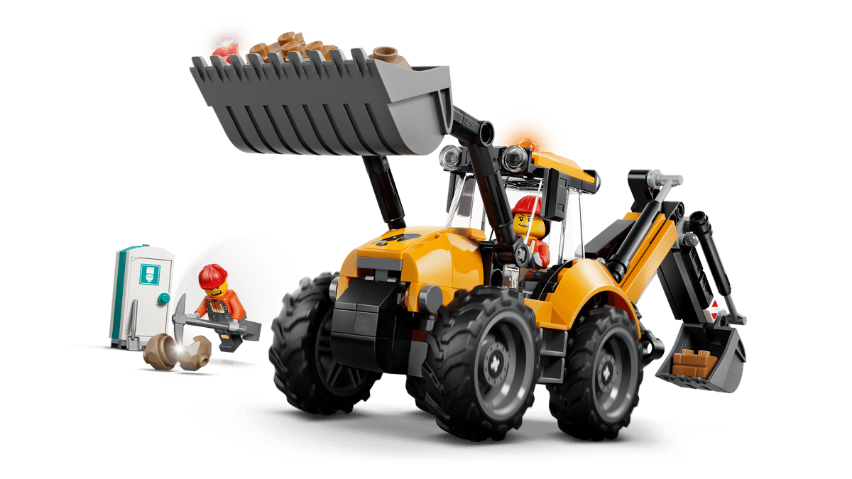 LEGO 60480 CITY - Scavatrice da cantiere gialla