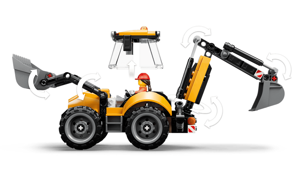 LEGO 60480 CITY - Scavatrice da cantiere gialla