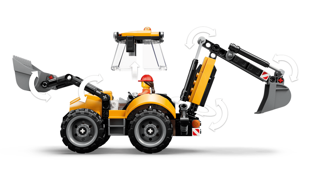 LEGO 60480 CITY - Scavatrice da cantiere gialla