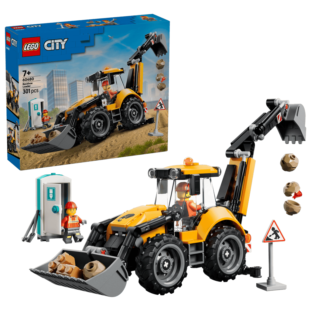 LEGO 60480 CITY - Scavatrice da cantiere gialla