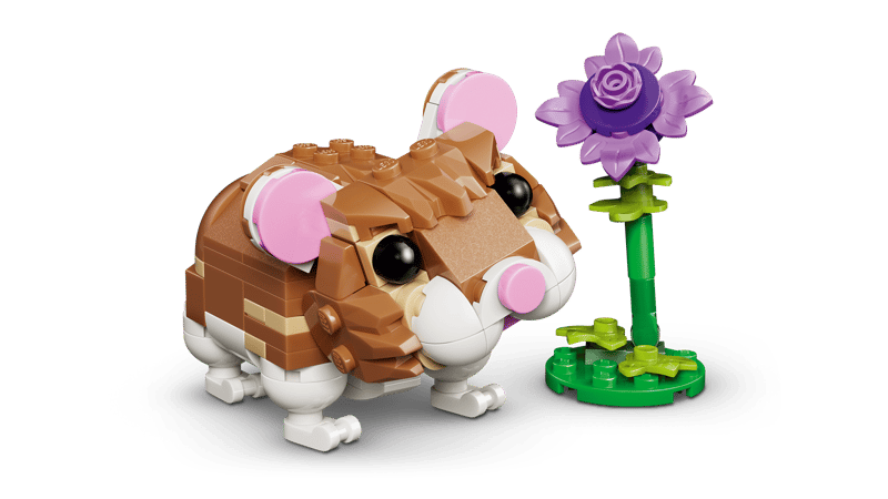LEGO 31376 CREATOR - Simpatico criceto con fiore