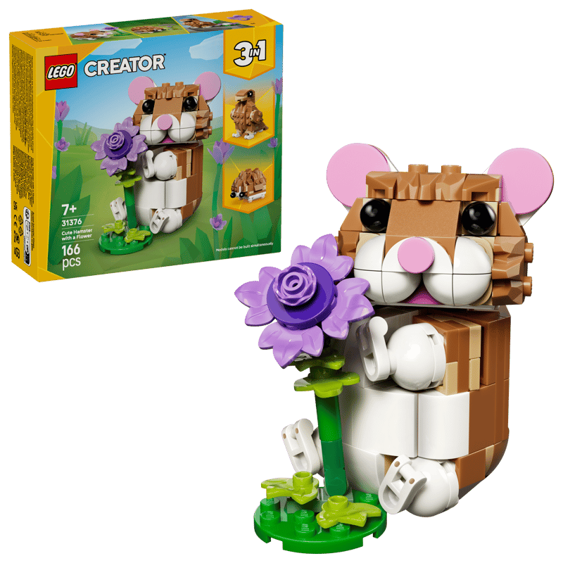 LEGO 31376 CREATOR - Simpatico criceto con fiore