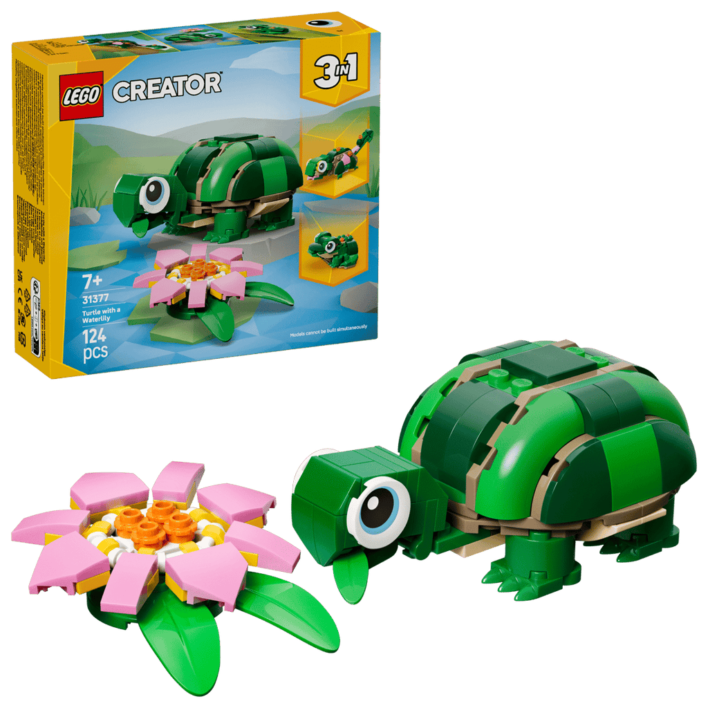 LEGO 31377 CREATOR - Tartaruga con fiore di ninfea