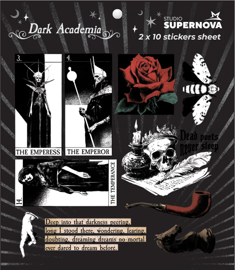 SET STICKER - DARK ACADEMIA 2