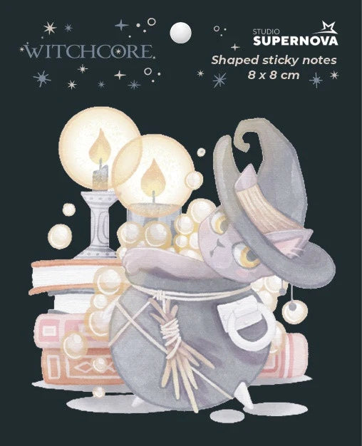 STICKY NOTES SAGOMATE - WITCHY CAT