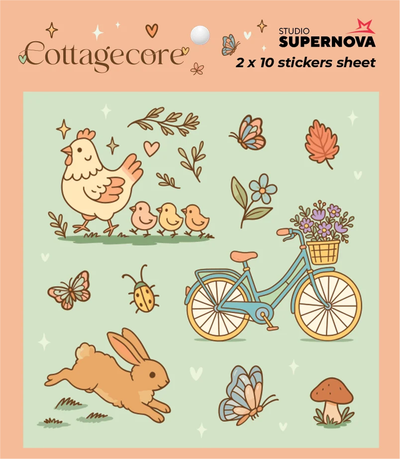 SET STICKER - COTTAGECORE 2