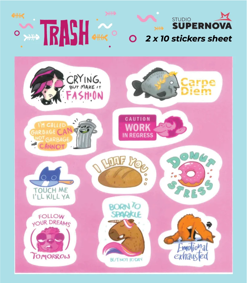 Set Sticker - Trash 1