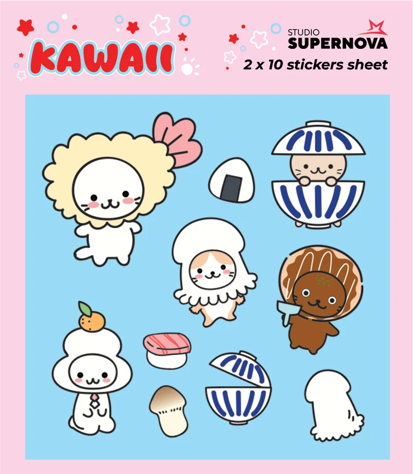 SET STICKER - KAWAII 1