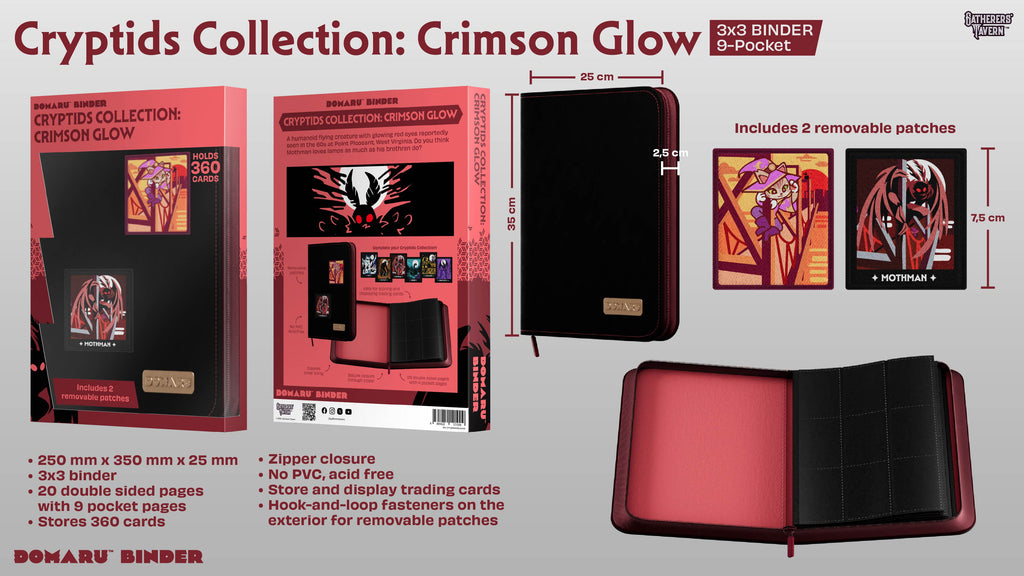 Gatherers' Tavern - DOMARU 9-Pocket binder Cryptids Collection Crimson Glow